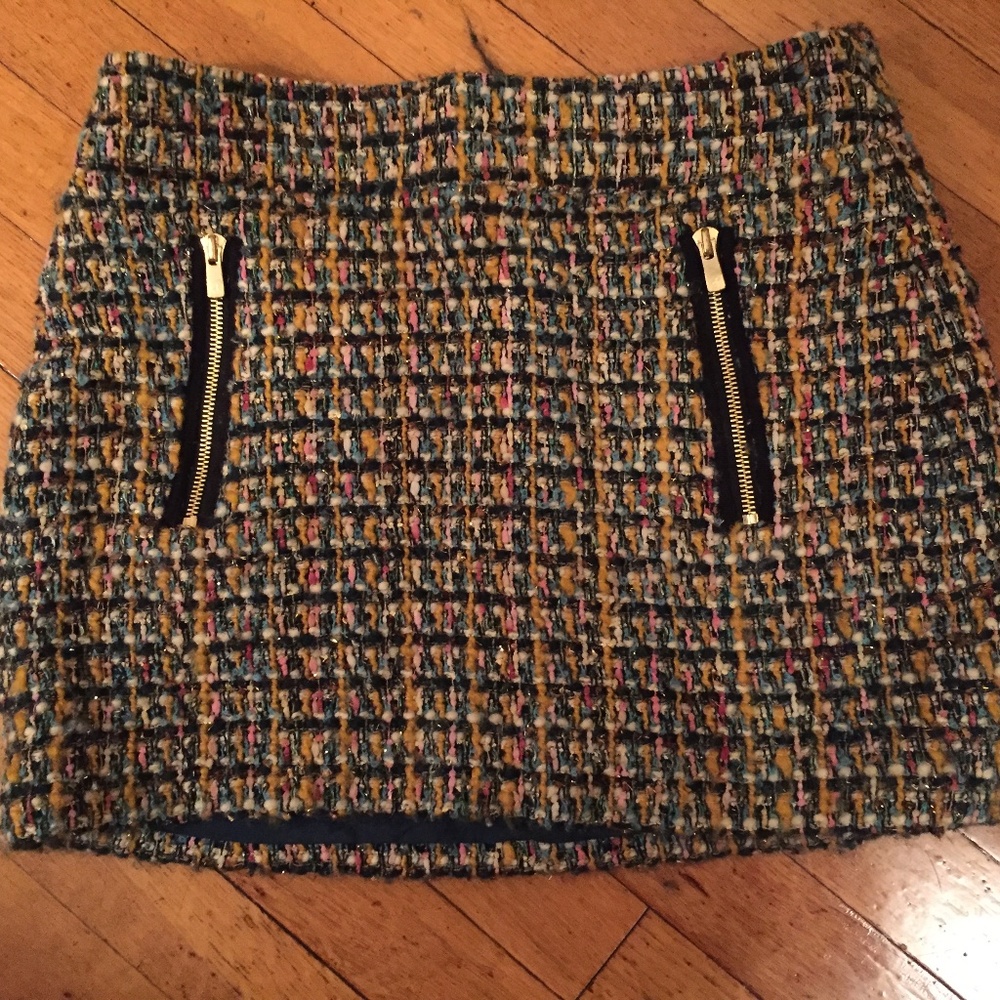 J Crew wool miniskirt